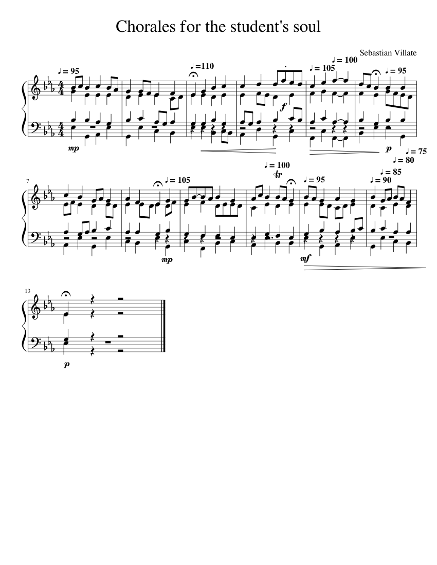 Chorales for the student's soul
