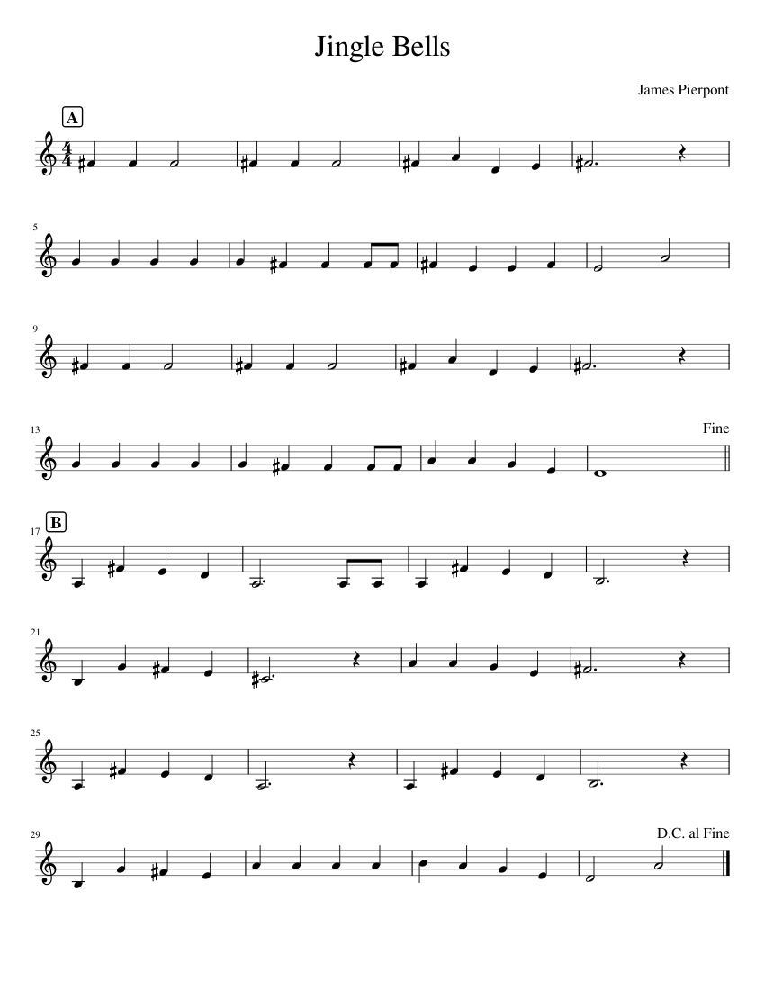 Jingle Bells Sheet music for Piano (Solo)