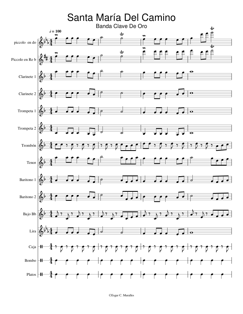Santa Maria Del Camino - piano tutorial