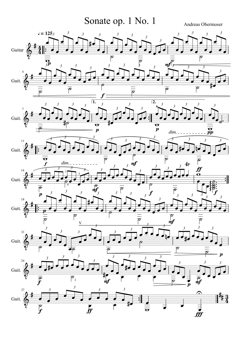 Sonate op 1
