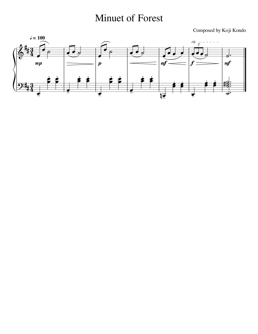 Minuet of Forest