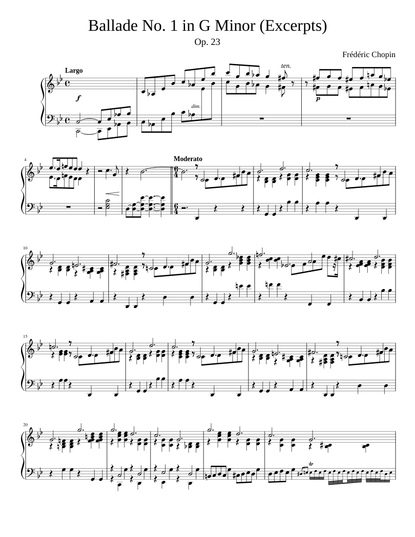 Ballade No.1 Op.23