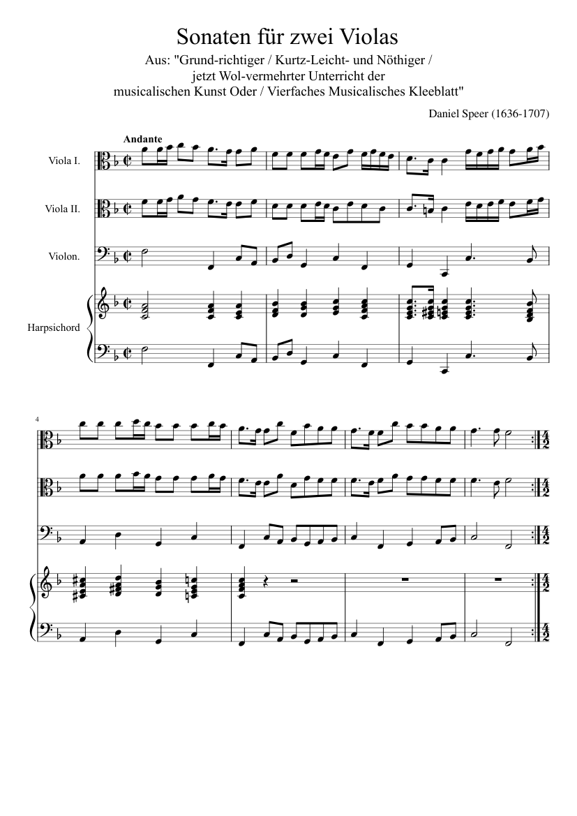 Sonata for two violas