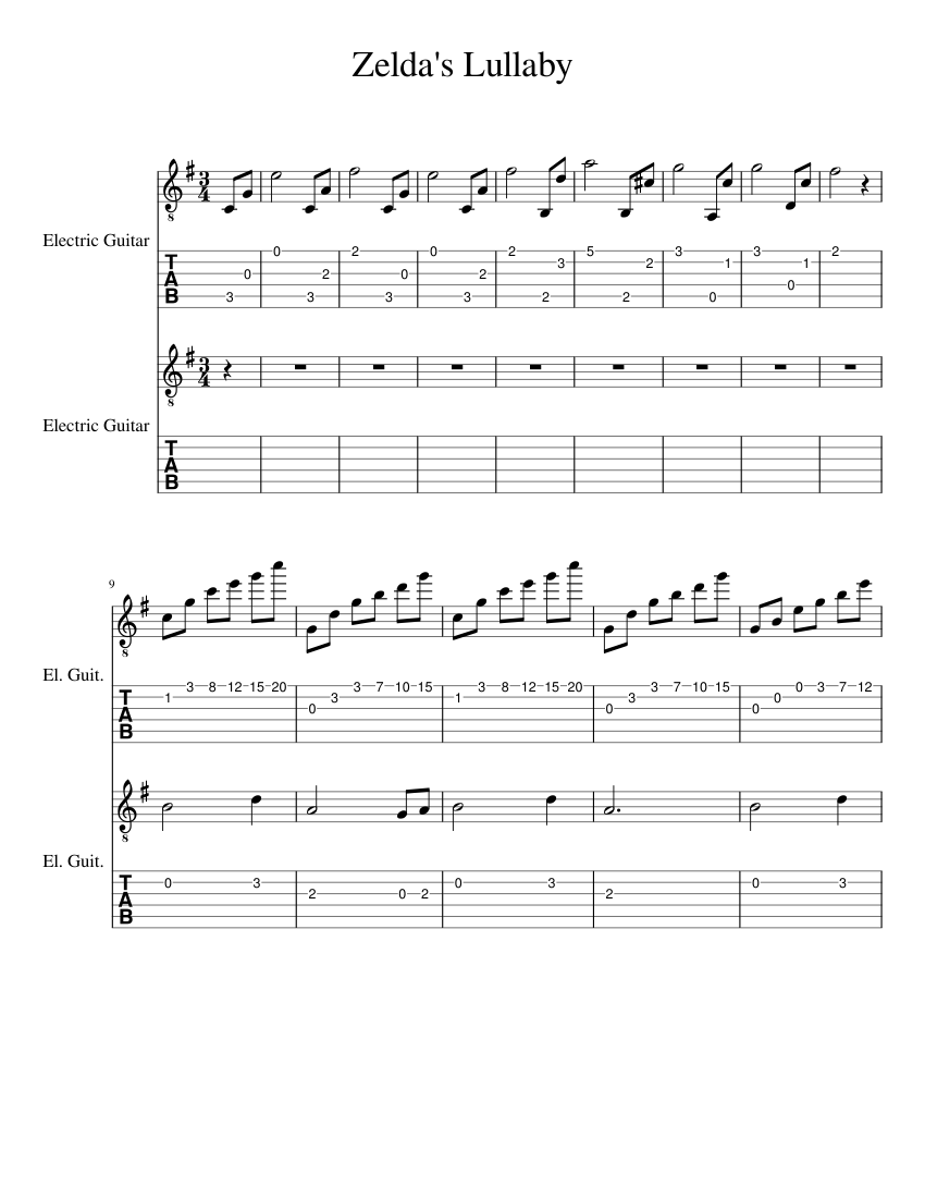 Zelda's Lullaby - piano tutorial
