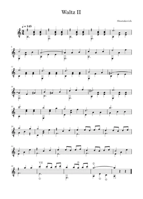 Free Jazz Suite No. 2: II. Lyric Waltz by Dmitri Shostakovich sheet music |  Download PDF or print on Musescore.com