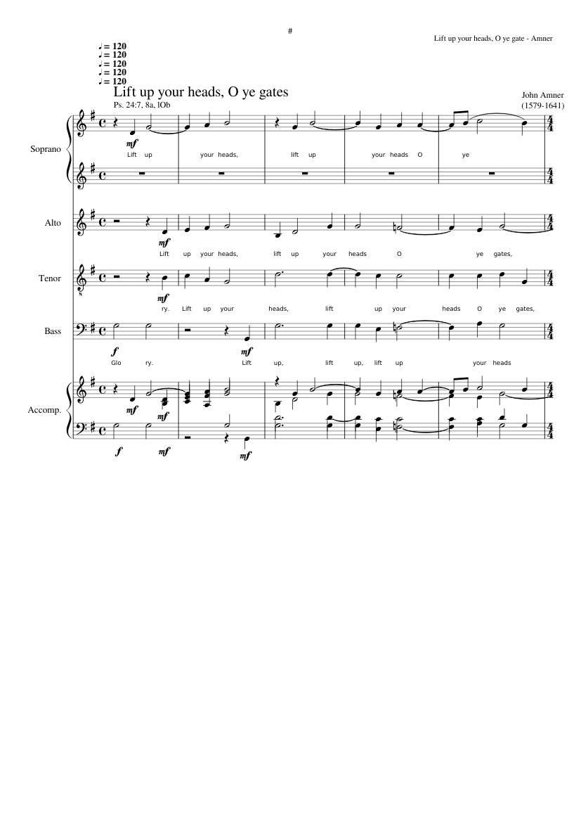 Lift up your heads O ye gates