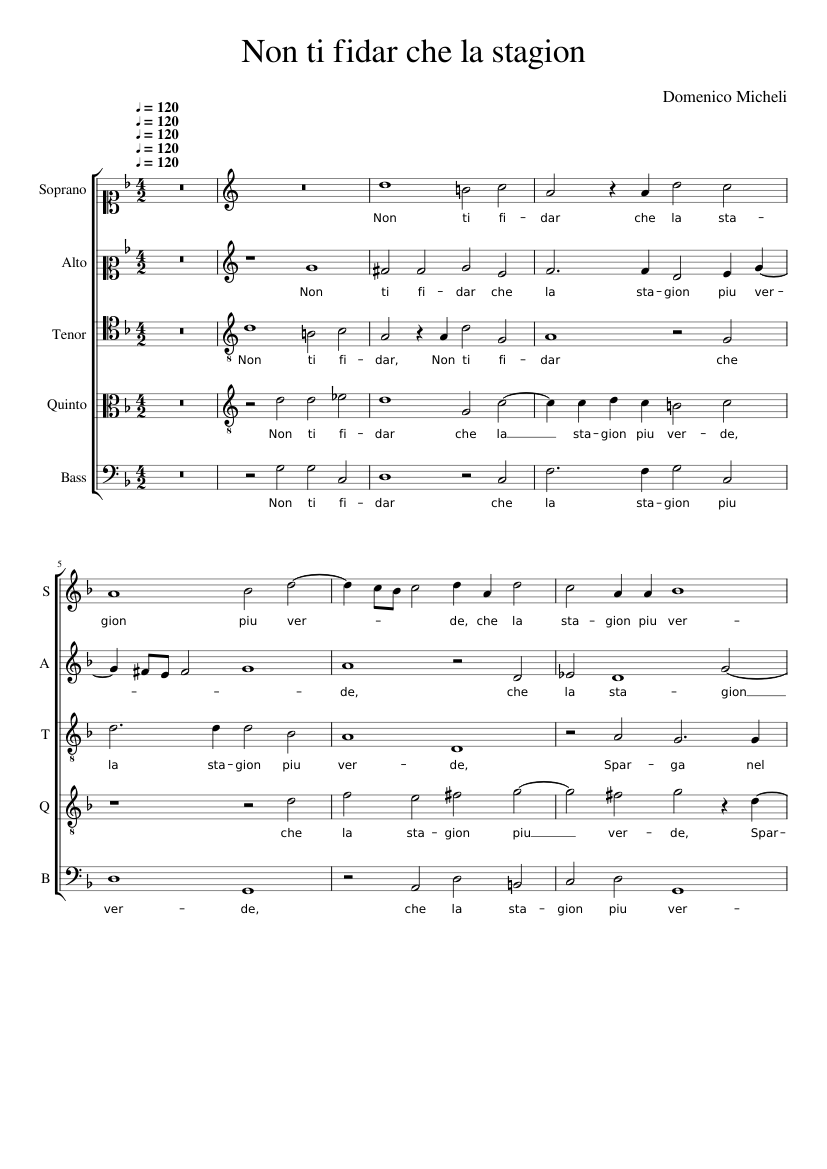 Non ti fidar che la stagionw