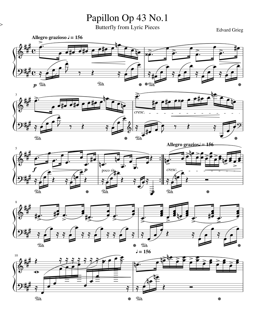 Lyric Pieces Op.43
