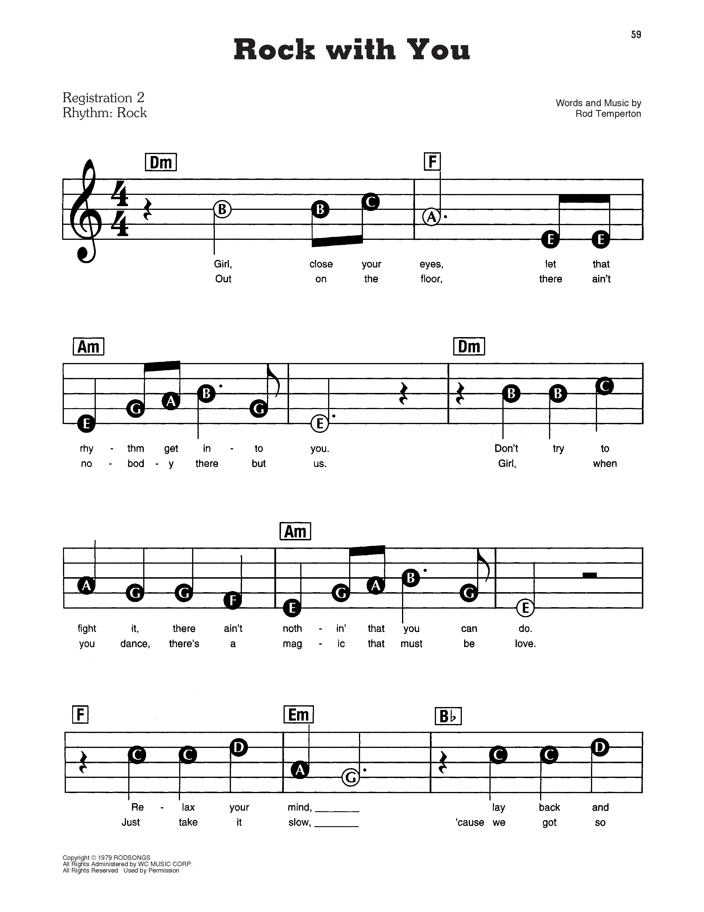 Rock with you の公式楽譜を演奏する by Michael Jackson ピアノ