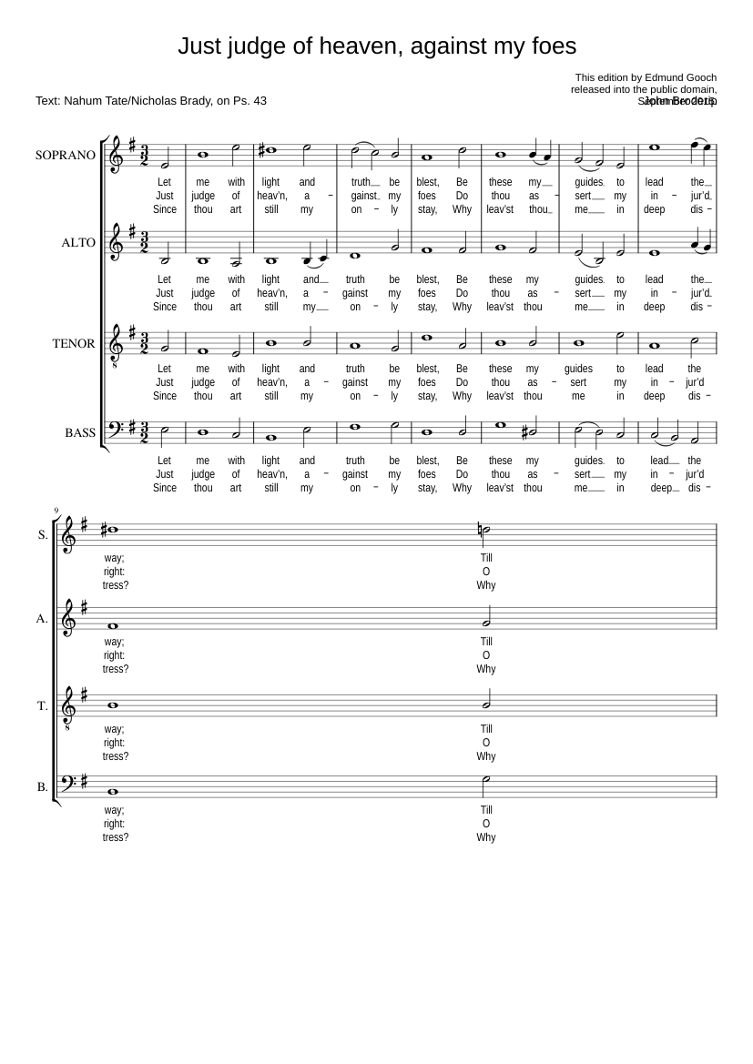 Just judge of heaven against my foes