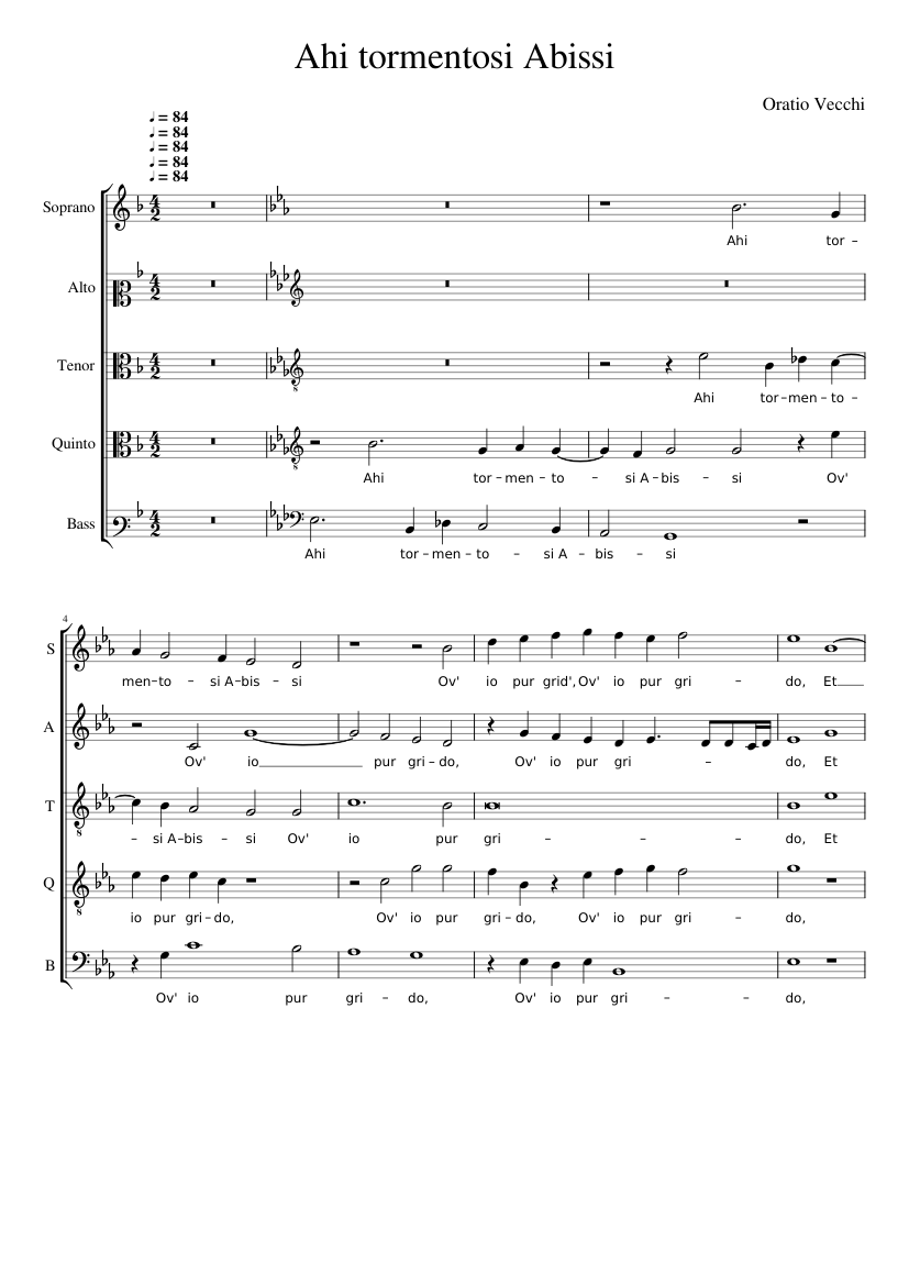 Ahi tormentosi Abissi