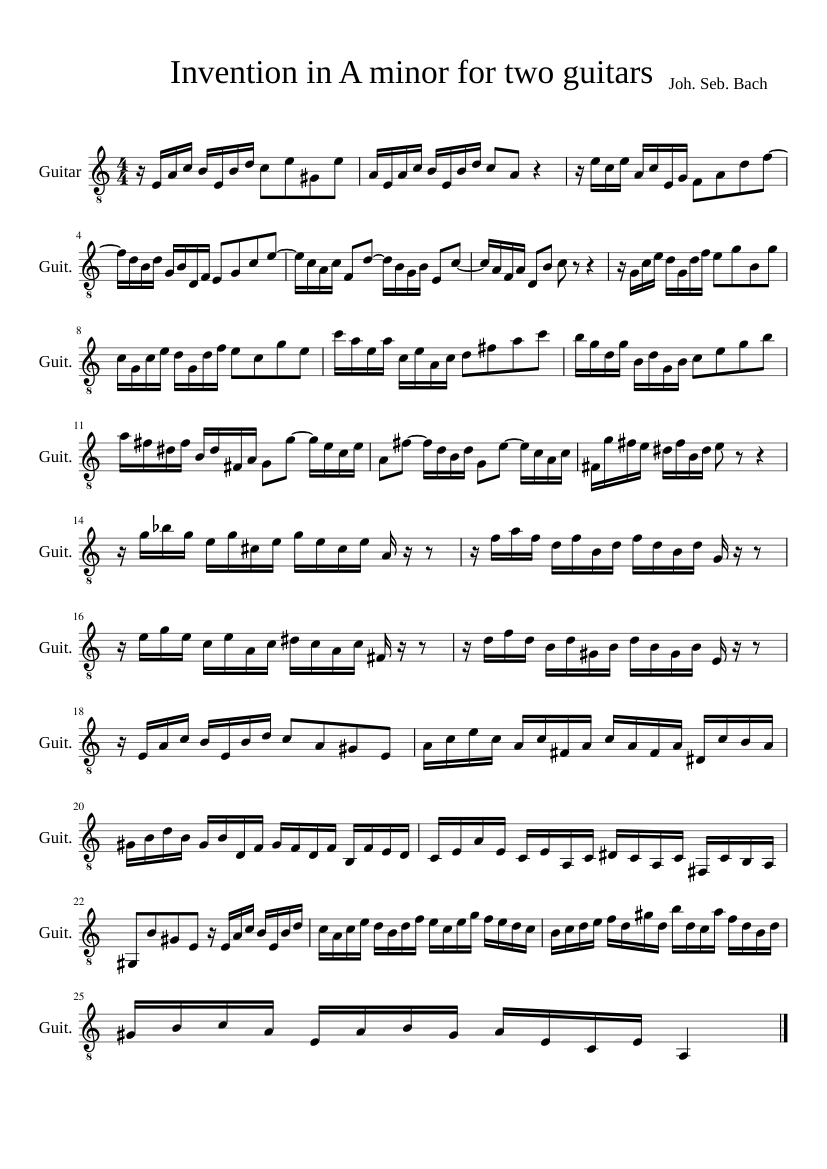 Invention in C major BWV 772
