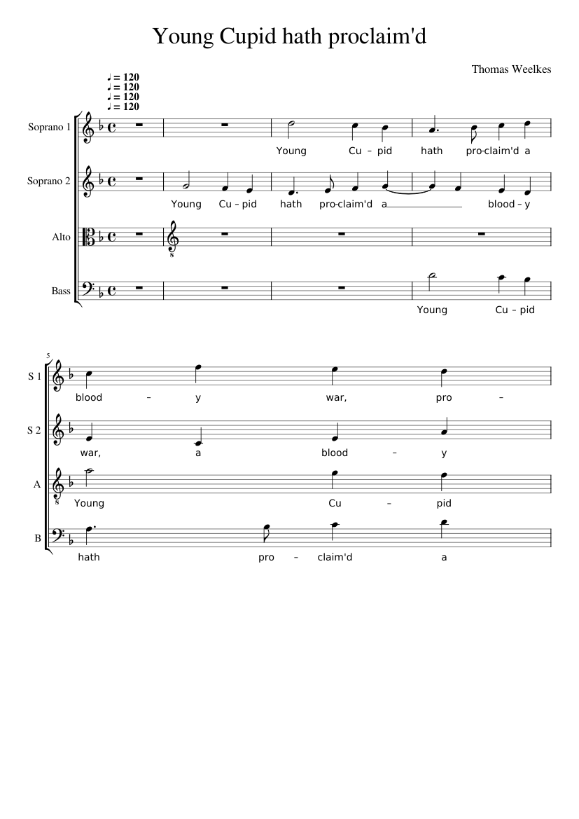 Young Cupid hath proclaim'd