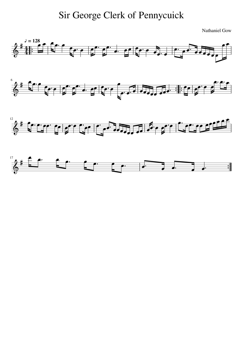 SIR GEORGE CLERK OF PENNYCUICK