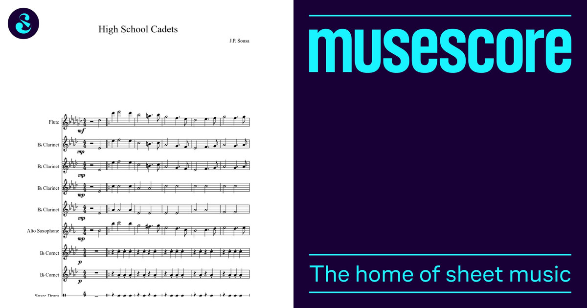 High School Cadets Sheet music for Flute, other (Mixed Quintet