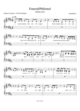 Punisher - Phoebe Bridgers Sheet music for Piano (Solo) Easy
