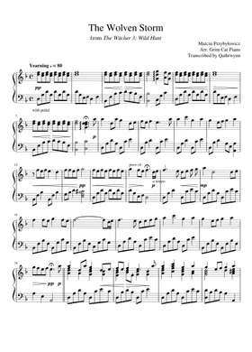 Witcher 3 Scores for Piano sheet music | Play, print, and download in PDF  or MIDI sheet music on Musescore.com