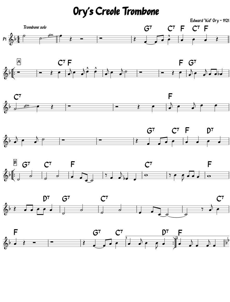 Orys Creole Trombone