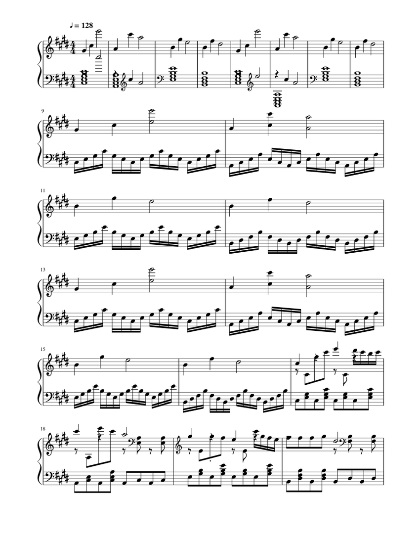 Alan Walker - Spectre ( Piano ). Sheet music for Piano (Solo) |  Musescore.com