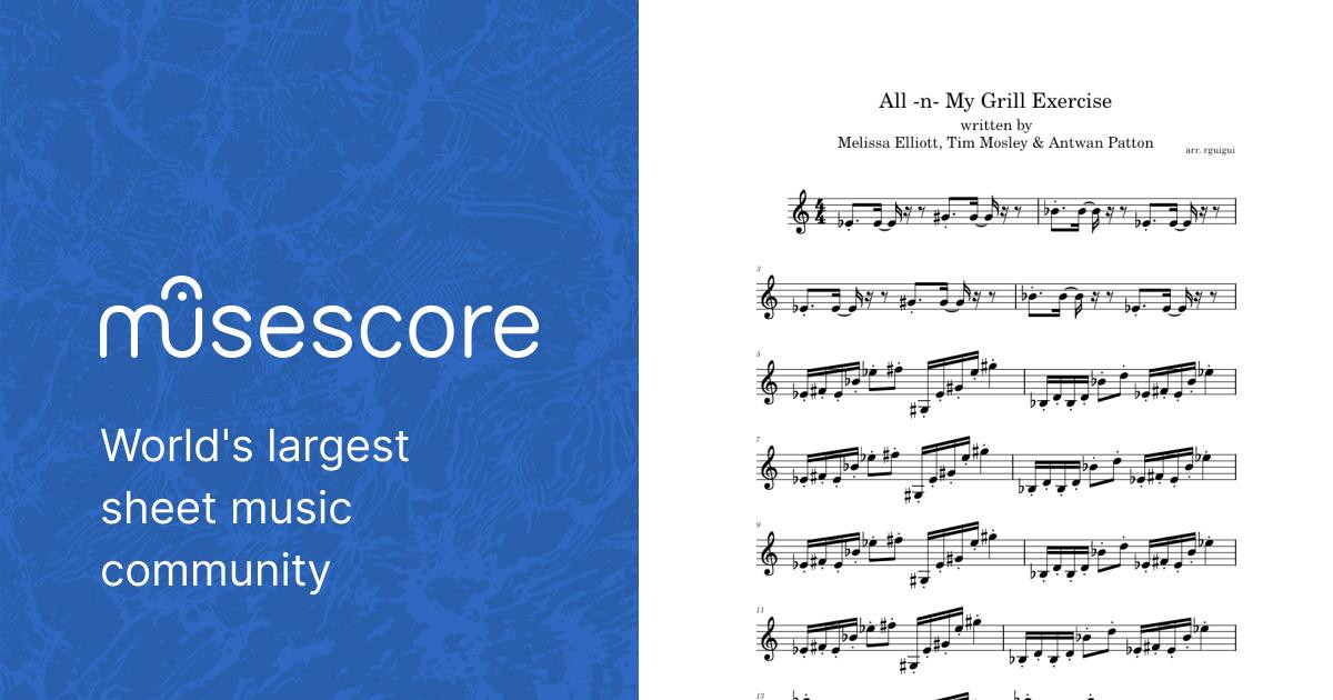 All n My Grill Exercise Sheet music for Piano (Solo) | Musescore.com