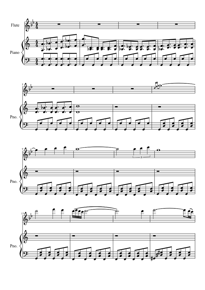 Dark Impetus Sheet music for Piano, Flute (Solo) | Musescore.com