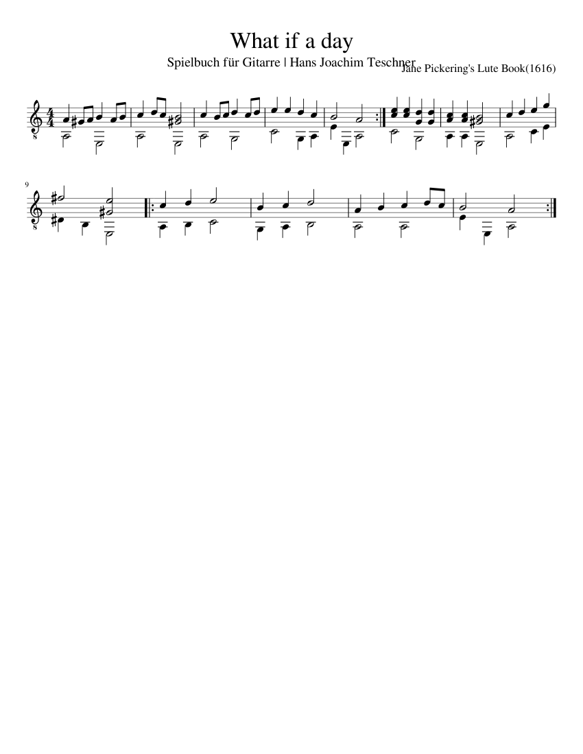 What If A Day A Month Or A Year Anonymous What If A Day Sheet Music What if a day a month or a year anonymous what if a day sheet music