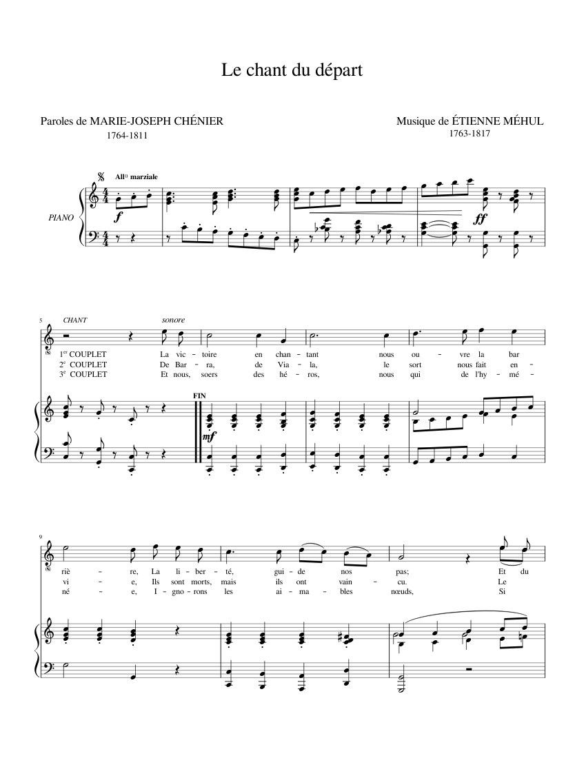 Chant du départ