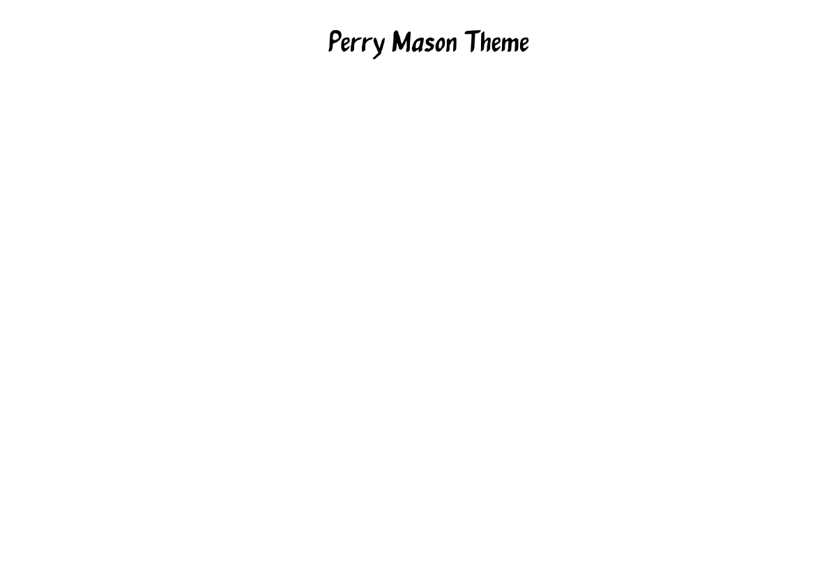 Perry Mason Theme Sheet music for Piano, Trombone, Saxophone alto,  Saxophone tenor & more instruments (Mixed Ensemble) | Musescore.com