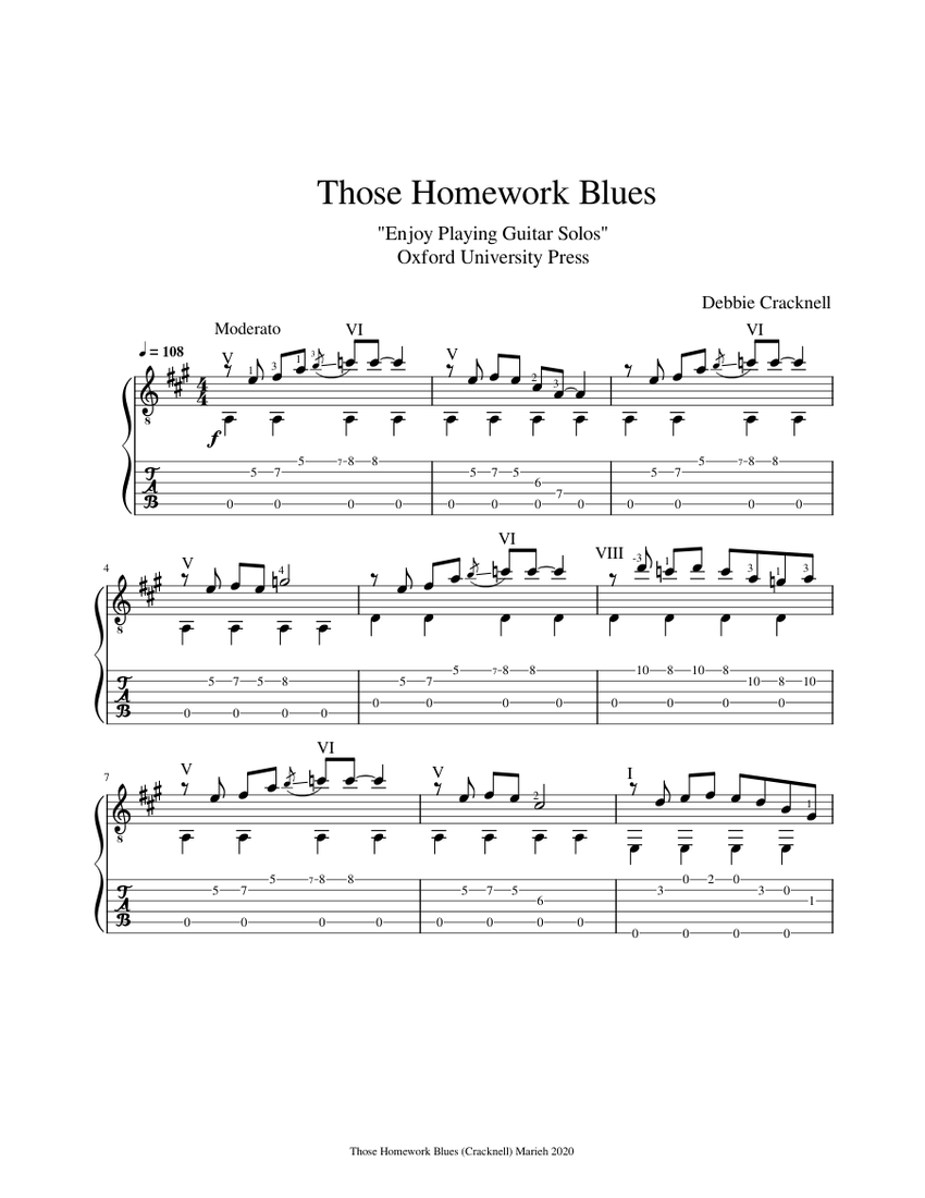 blues song homework