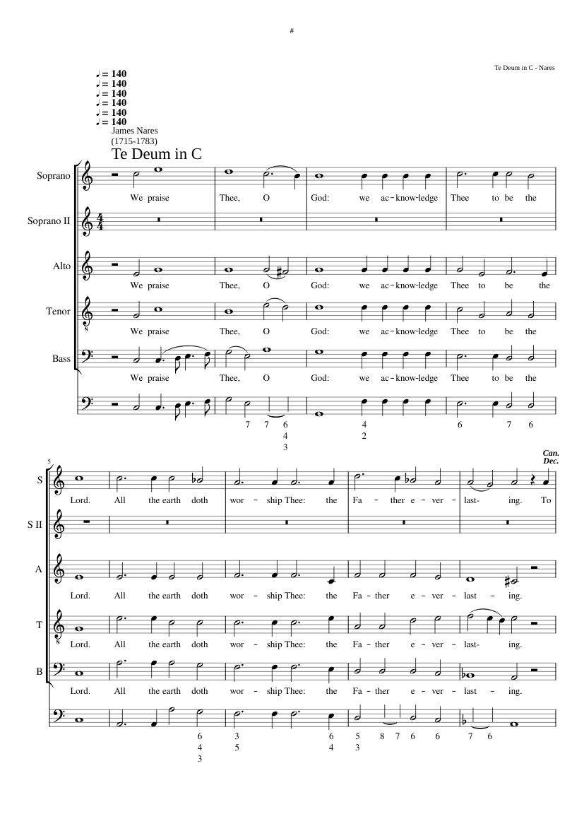 Morning canticles in C