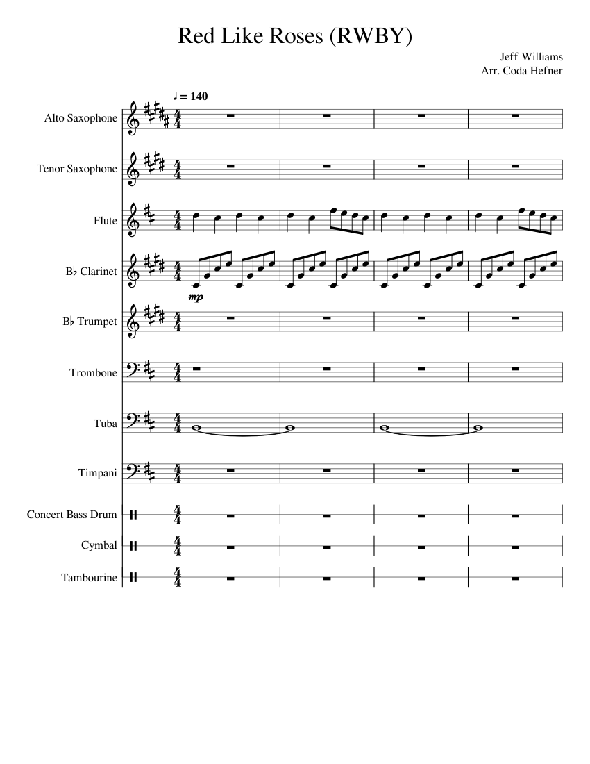 Red Like Roses Tab