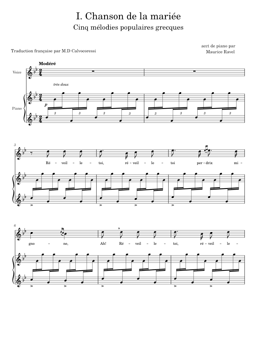 Cinq Mélodies Grexques