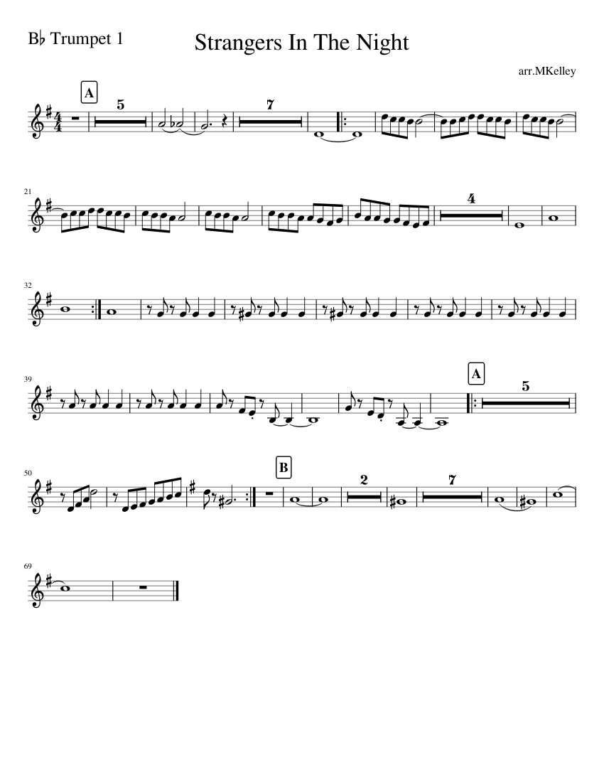 b flat trumpet chords for standard tuning