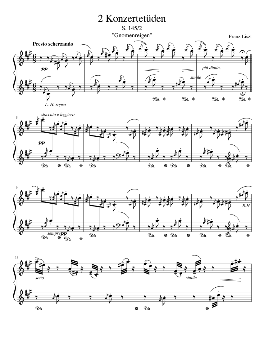 2 Konzertetüden S.145