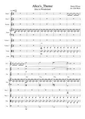 Free alice theme by Danny Elfman sheet music | Download PDF or print on  Musescore.com