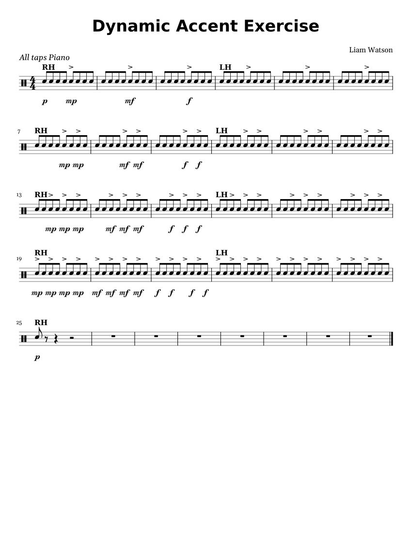 Dynamic Accent Exercise