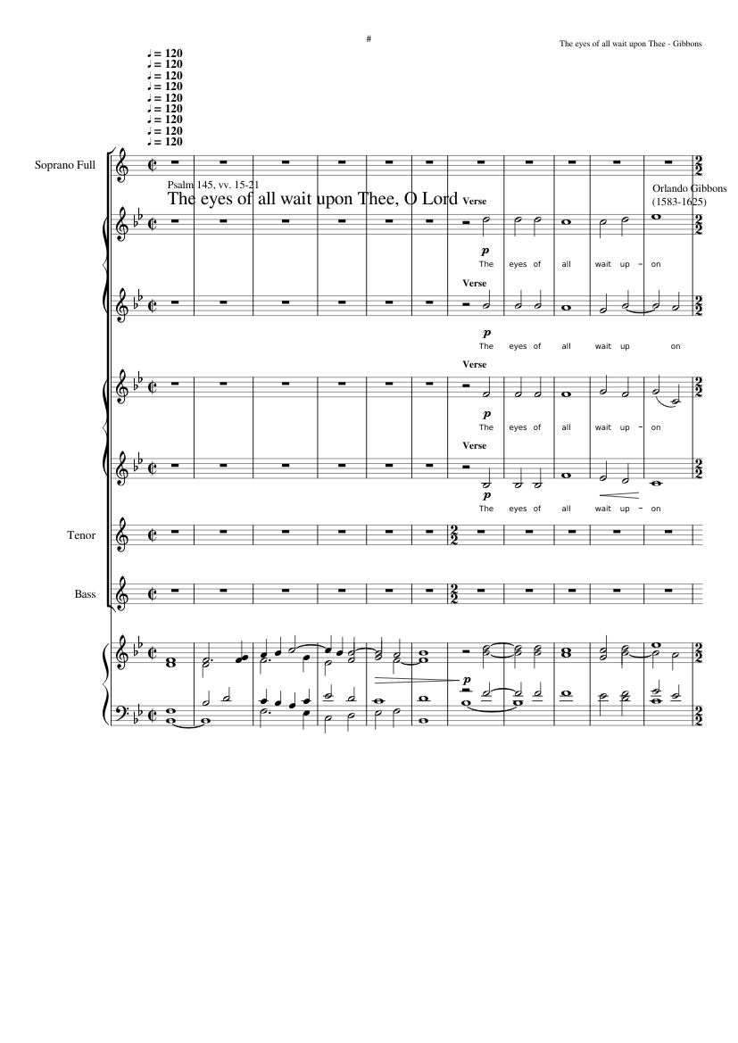 The eyes of all wait upon Thee