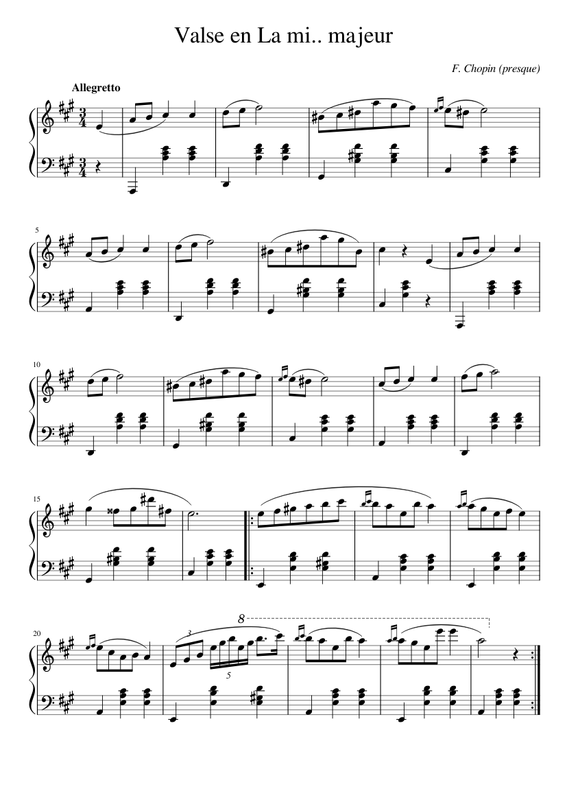 Waltz in A minor B.150