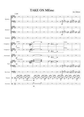 FNF Week 7 Sheet music for Vibraphone, Drum group, Marimba, Synthesizer  (Percussion Ensemble)