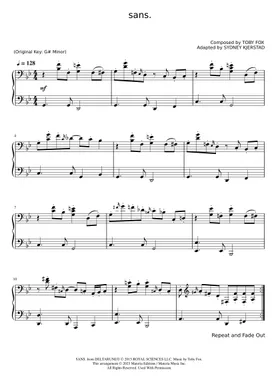DELTARUNE Chapter 2 Piano Score Book - Fangamer