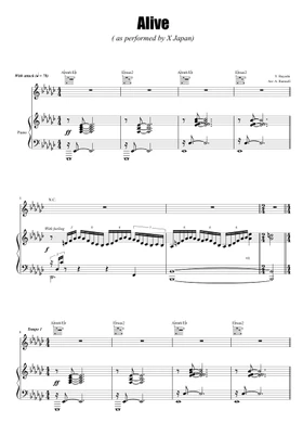 X Japan free sheet music | Download PDF or print on Musescore.com