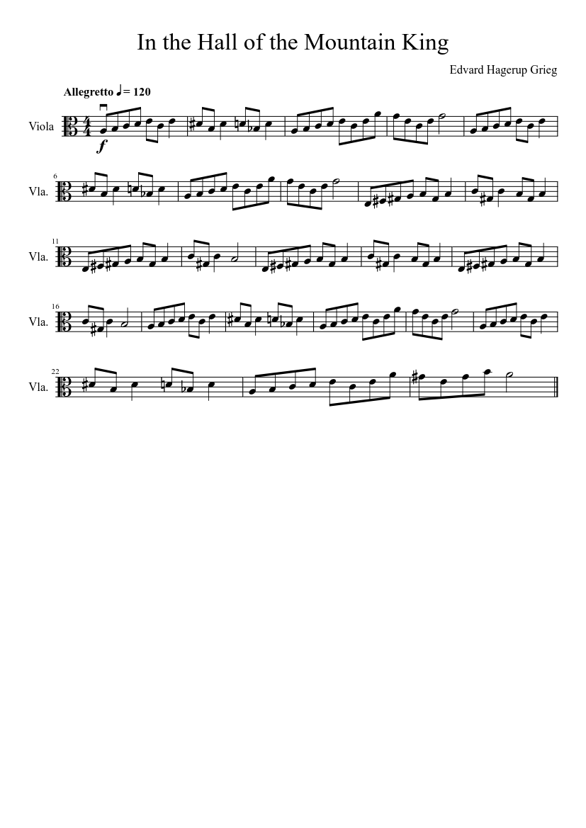 In The Hall of The Mountain King