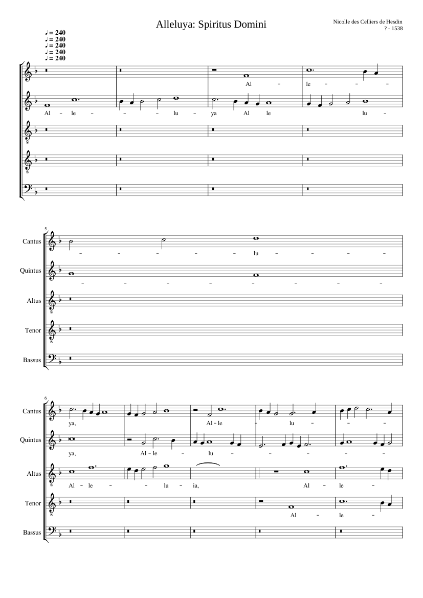 Alleluia: Spiritus Domini