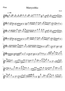 Vocaloid - Flute Sheet Music | Play, Print, And Download In Pdf Or Midi Sheet Music On Musescore.com