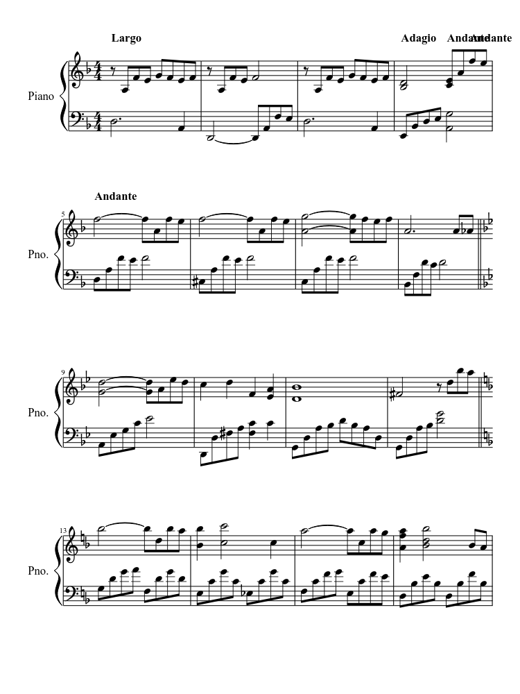 The Lonely Man Sheet music for Piano (Solo) | Musescore.com