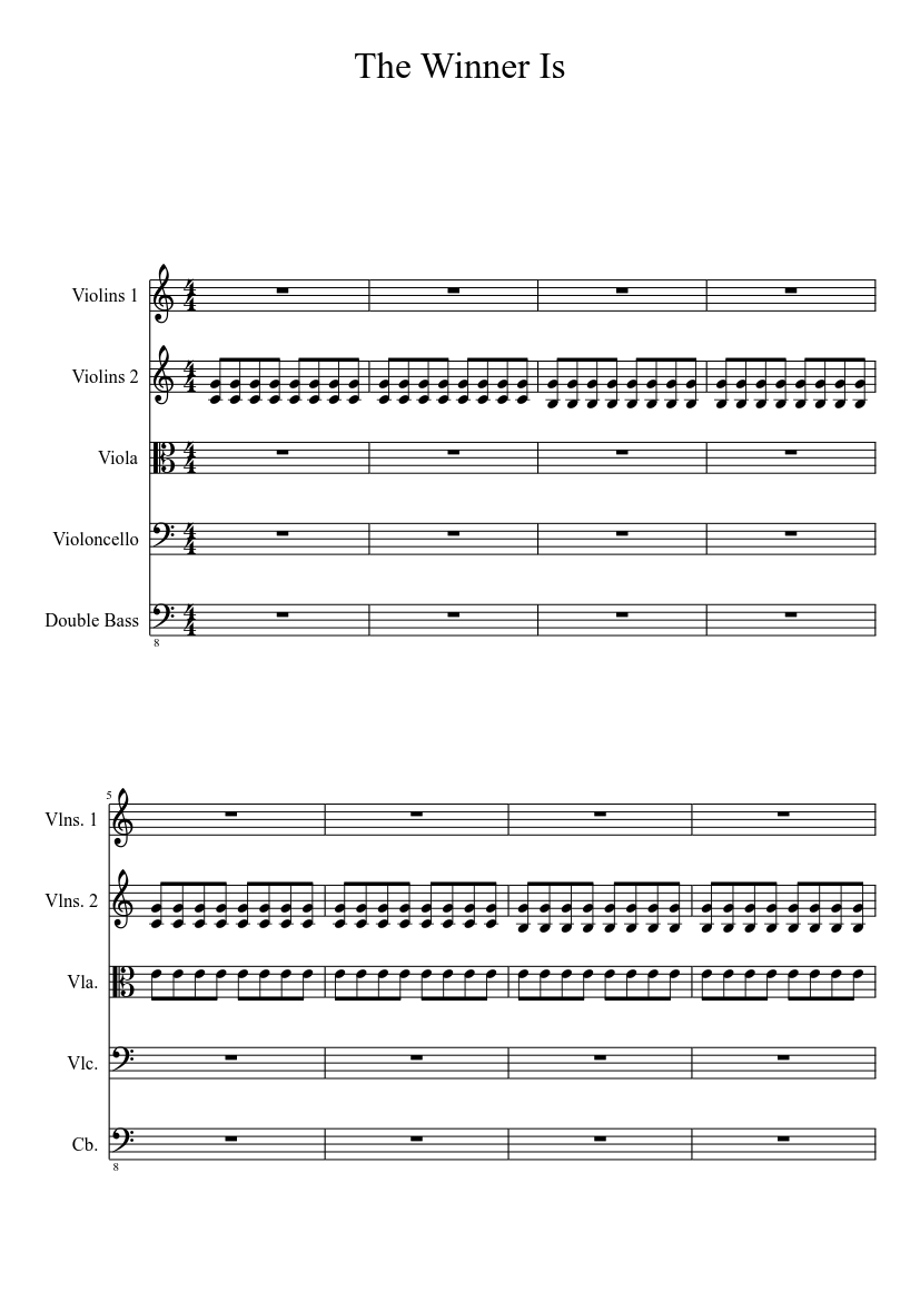 The Winner Is Sheet music for Viola (Solo) | Musescore.com