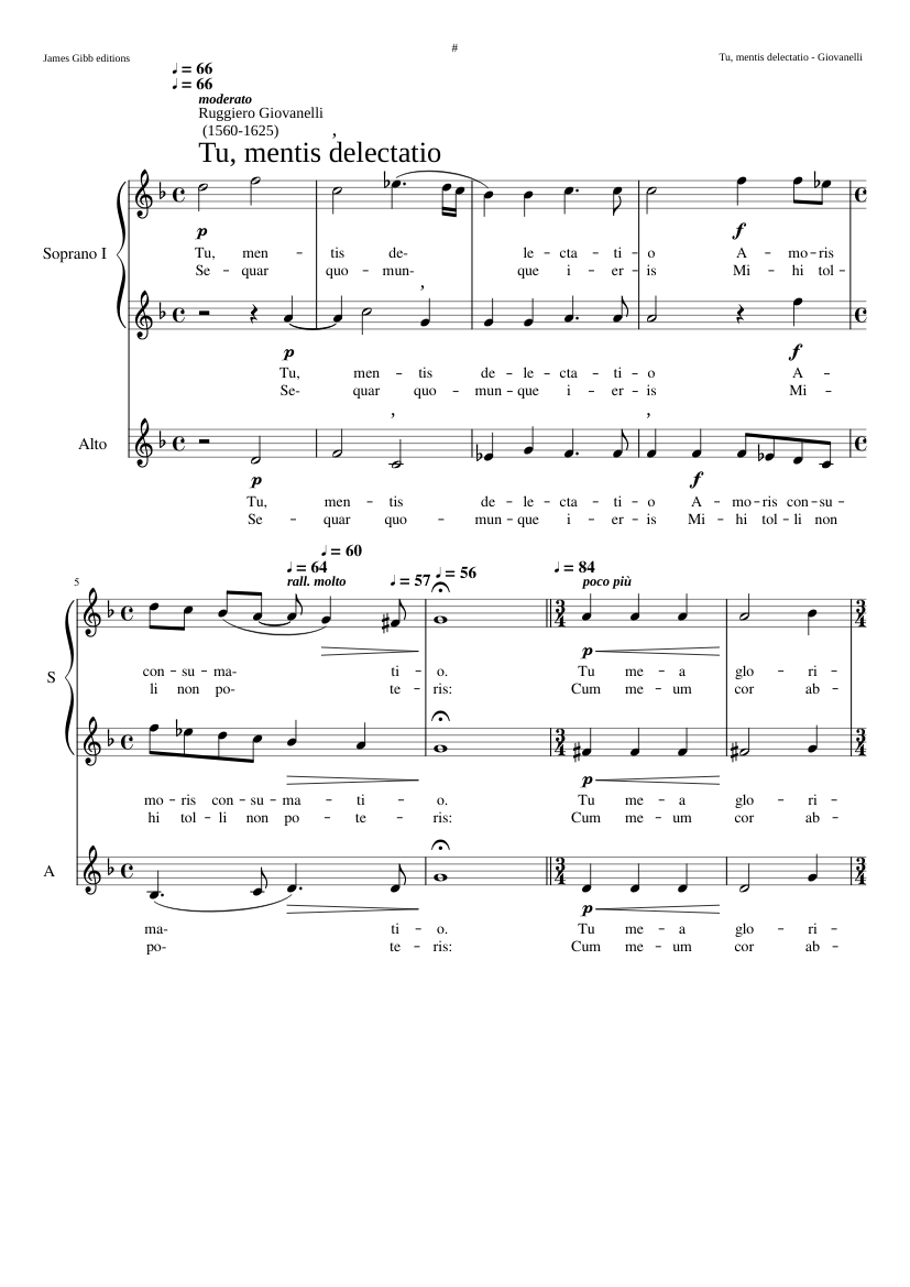 Tu mentis delectatio