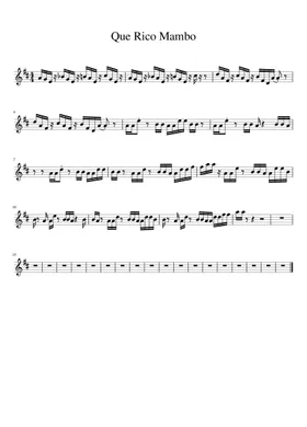 Mambo Jambo (Que Rico El Mambo) sheet music for accordion (PDF)