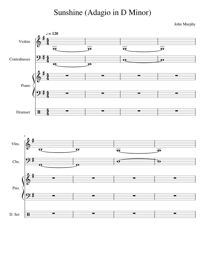 sunshine adagio in d minor