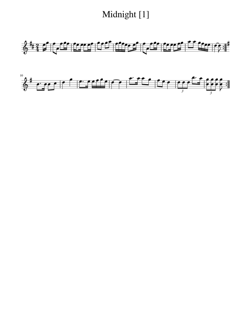 Midnight Sheet music for Piano (Solo) Easy | Musescore.com
